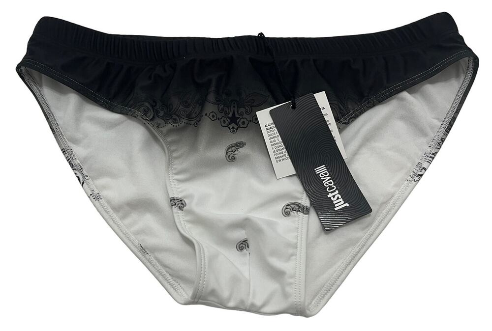 6-56 ROBERTO CAVALLI Just Cavalli Speedo Drawstring Adjustable Black Large